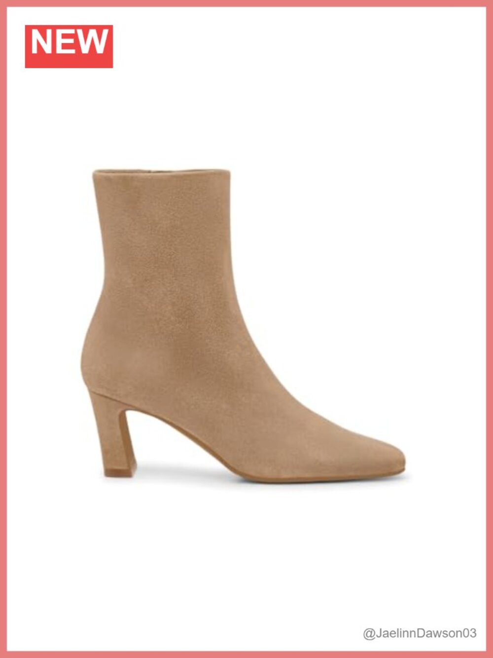 Faux Suede Square Toe Ankle Boots Chunky Block Heel Zip Dress Booties